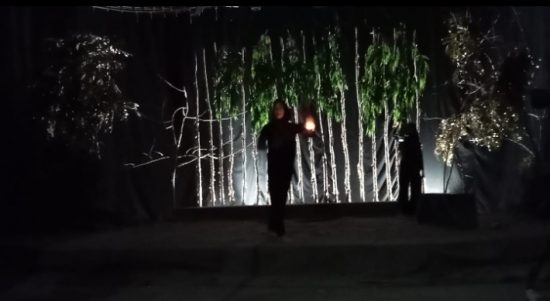 Forum Teater Sekolah (Fortas) Sumsel mengusung Teater Sangsas Madrasah Aliyah (MA) Patra Mandiri Palembang shoting perdana di TVRI Sumsel, Sabtu (15/10/2022).