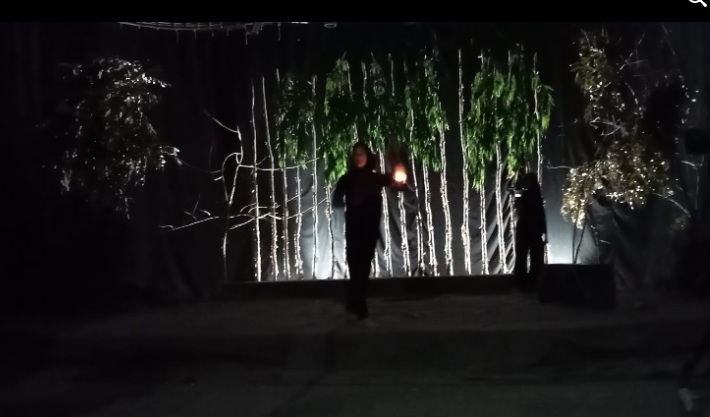 Forum Teater Sekolah (Fortas) Sumsel mengusung Teater Sangsas Madrasah Aliyah (MA) Patra Mandiri Palembang shoting perdana di TVRI Sumsel, Sabtu (15/10/2022).