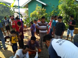 Suasana Pemotongan Hewan Qurban