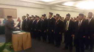 Pelantikan Kepala Sekretariat Panwascam Se-Kabupaten Muara Enim