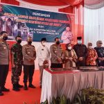 Suasana Peresmian Masjid Sjamsul Bahri Oemar di Lingkungan Polrestabes Palembang