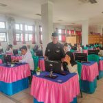 Pelaksanaan tes Computer Assisted Test (CAT) rekrutmen Panwaslu Kecamatan se-kabupaten Muaraenim, Sabtu -Minggu (15-16/10/2022), di SMKN 1 Muaraenim.