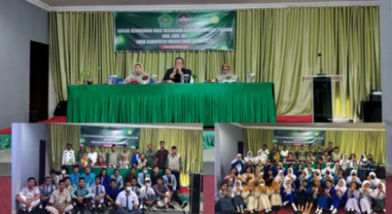Pengurus FKUB Kabupaten Muara Enim lakukan foto bersama para peserta yang terdiri dari Pelajar dan Mahasiswa