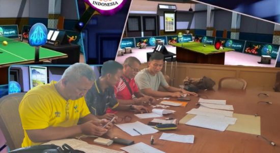 Suasana Technical Meeting jelang pertandingan Tenis Meja Bupati Cup 2022 Kabupaten Muara Enim. (foto : hafiz)