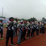 Pembukaan Kejuaraan Atletik Bupati Cup 2022 Kabupaten Muara Enim yang diselenggarakan di Stadion Sekundang Bara